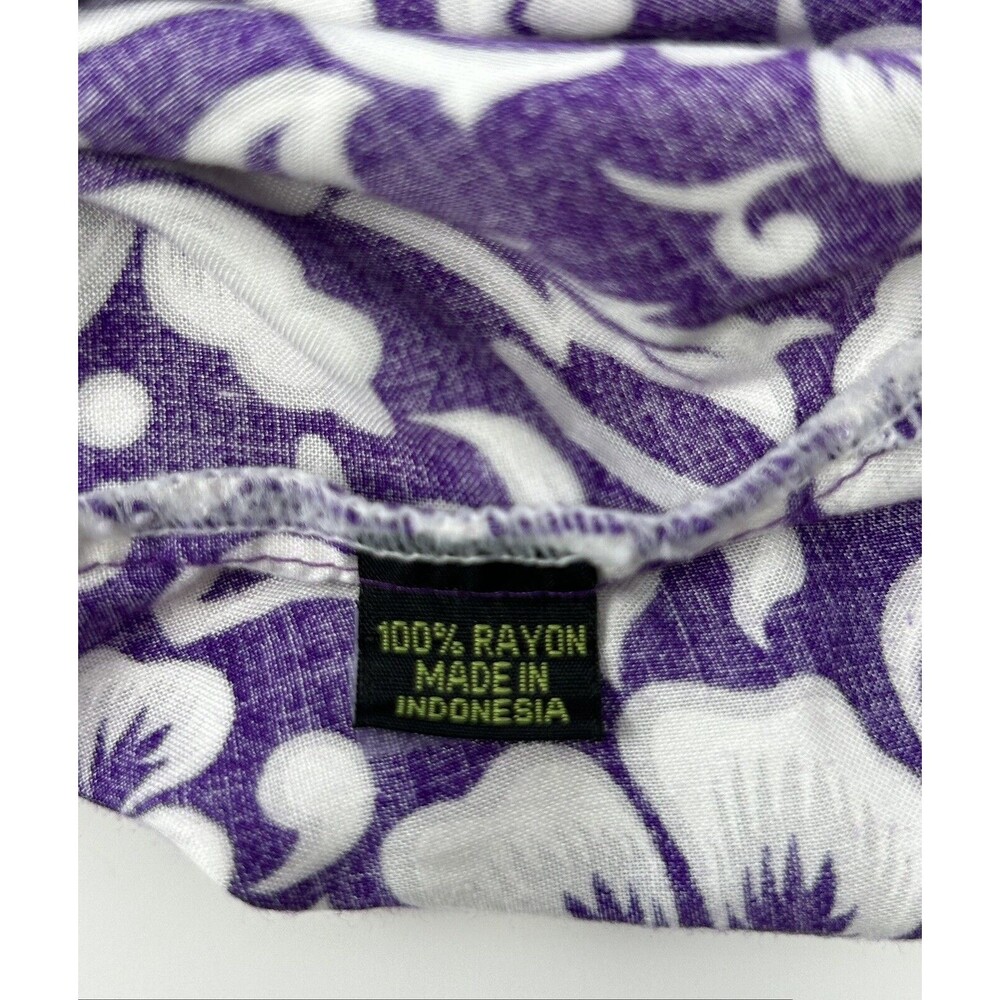 Uluwatitos Bali Island Boys Purple Short Sleeve Hawaiin Shirt Size 6‎ - Picture 6 of 8